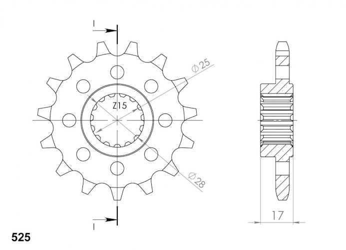 Supersprox Ritzel 525 15Z