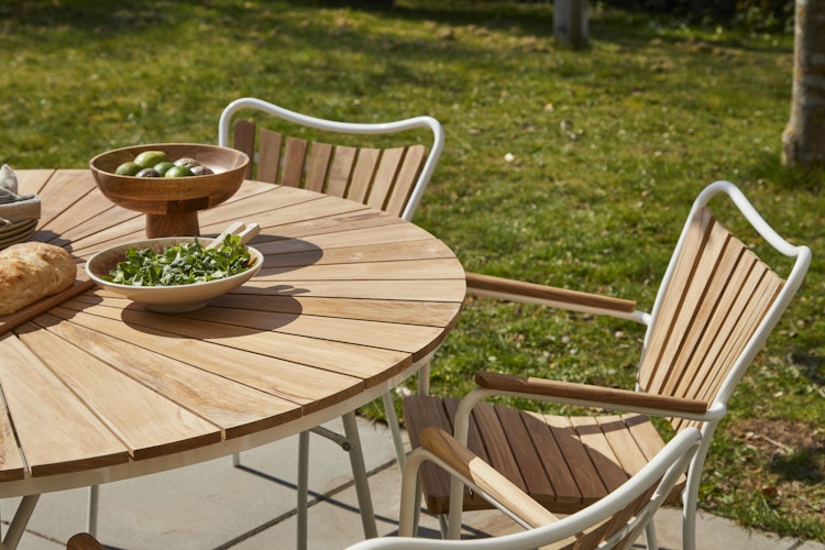 Cinas Klapptisch ELLEN, Aluminium / Teak