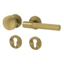 Vorschaubild Griffwerk Wechselgarnitur VAYA 136 ARIS fast2fix Fast2Fix Rosetten rund Knopf R2 Gold matt R