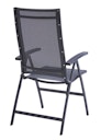 Vorschaubild Diamond Garden Hochlehner VALENCIA, Edelstahl Dunkelgrau / Sunproof Sling / Alu-Armlehnen