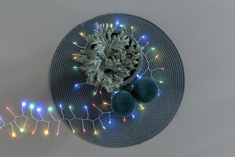 Konstsmide Micro LED Lichterkette silberfarben Draht