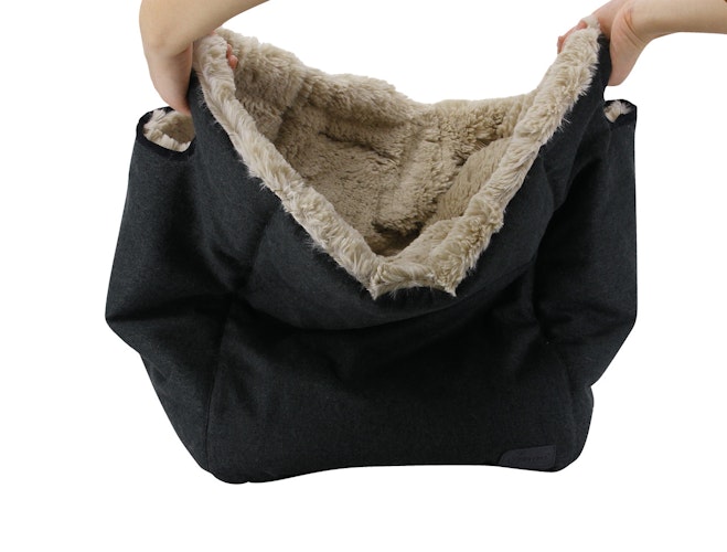 Nobby Bett/-tasche ENDA 45 x 45 x 40cm schwarz/beige