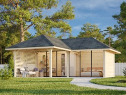Palmako Pavillon Bianca 24,9 m² Set 213 Slide - 28 mm