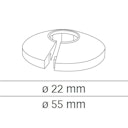 Vorschaubild MeisterWerke Heizkörper-Rosetten Kirschbaum amerik. 014-Echtholz/Massiv
