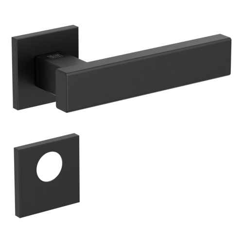 Griffwerk VAYA 200 CUBICO fast2fix Fast2Fix Rosetten eckig Rundzylinder Graphitschwarz