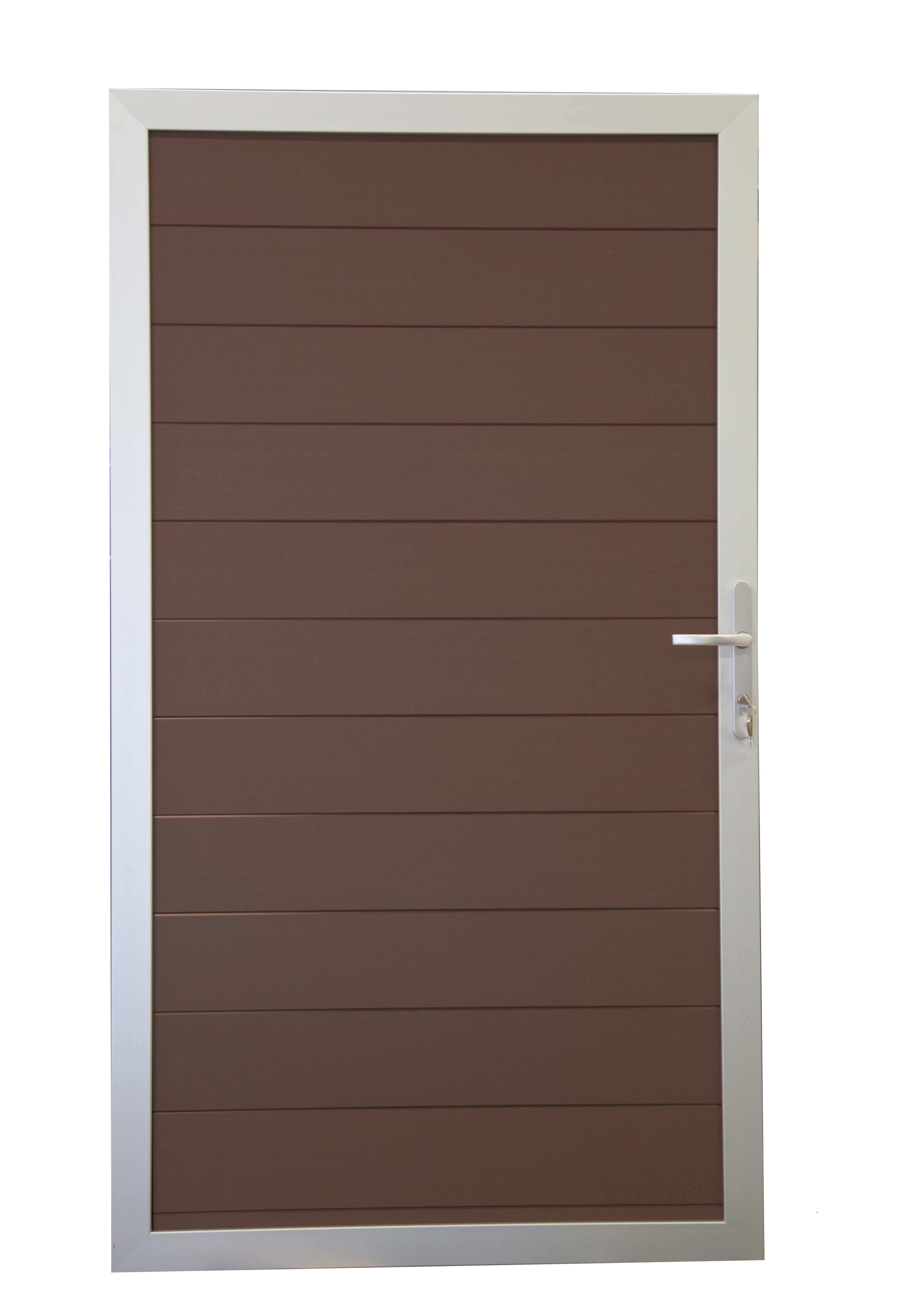 GroJa Solid Steckzaun Universal Einzeltor Sondermaß mit Alurahmen  Terra