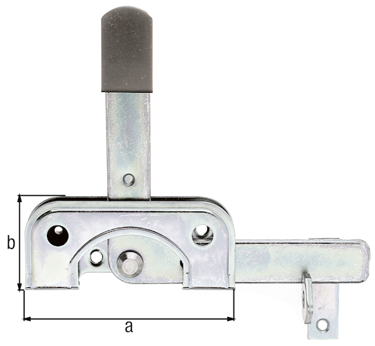 Alberts® Gartentorfalle, für schmale Rahmenhölzer, galvanisch verzinkt dickschichtpassiviert