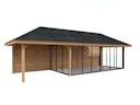 Vorschaubild Palmako Pavillon Bianca 24,9 m² Set 518 Slide Plus mit Isolierglas-Schiebetüren