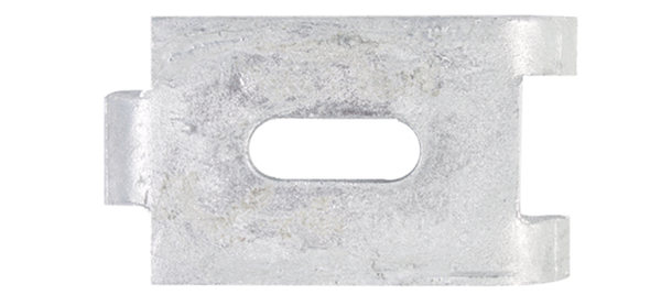 Alberts® Befestigungslasche für Doppelstab-Gittermatten, feuerverzinkt, anthr. RAL 7016 673413