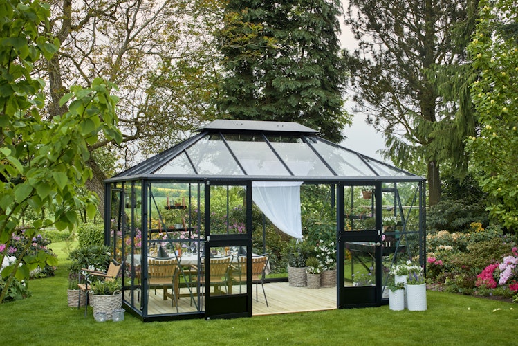 Juliana Gewächshaus Grand Oase SET inkl. Fundamentrahmen - 13 m² 