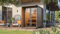 Weka Design Saunahaus Viira 1 mit Thermoholz - 40 mm