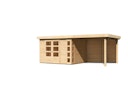 Vorschaubild Karibu Woodfeeling Gartenhaus Kerko 3/4/5 mit 280 cm Schleppdach inkl. Rückwand - 19 mm