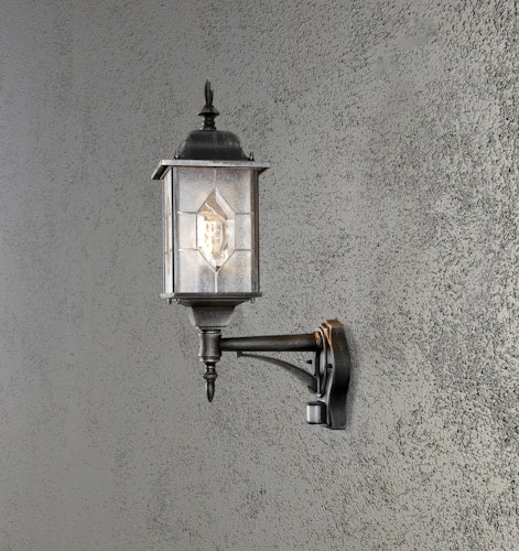 Konstsmide Wandleuchte Milano, schwarz, silber (7268-759)