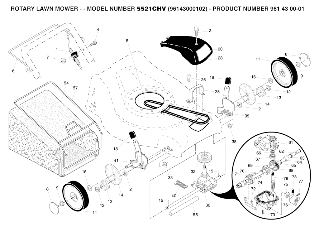 Explosionszeichnung Ersatzteile