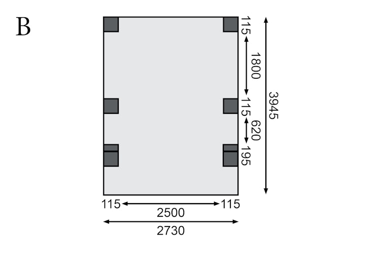 Karibu Carport Einzelcarport Classic Einzel 1 - kesseldruckimprägniert