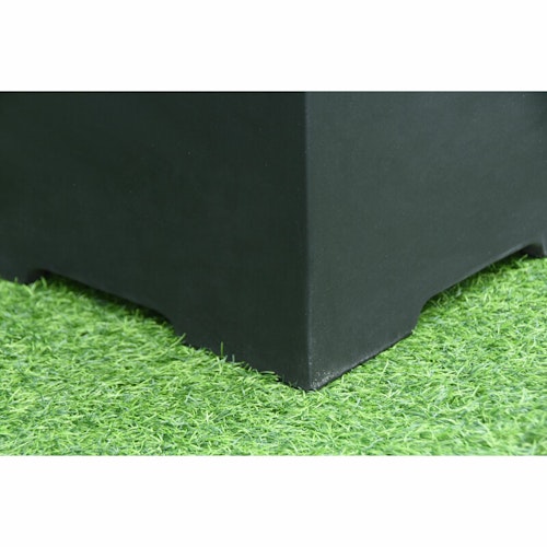 Gardenforma Abdeckung for Gasflaschen, Beton-Optik schwarz, Faserbeton für 5kg Gasbehälter