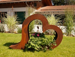 Badeko Herz „Lydia“ in Edelrostoptik (140 cm) zum Bepflanzen