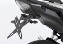 Vorschaubild PROTECH X-SHAPE Kennzeichenhalter SET mit Reflektor und Beleuchtung Alu & Stahl Schwarz für HONDA CB500F, CB500 Hornet, CBR500R