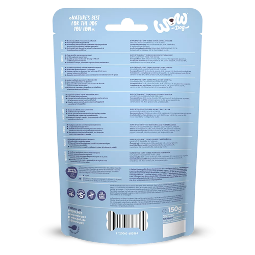 WOW Superfood Soft Cubes 150 Gramm Hundesnack