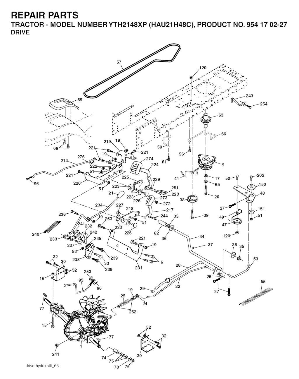 Explosionszeichnung Ersatzteile