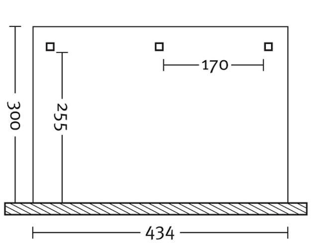 Skan Holz Terrassenüberdachung Rimini aus Douglasie mit Mittelpfosten Breite 434 cm