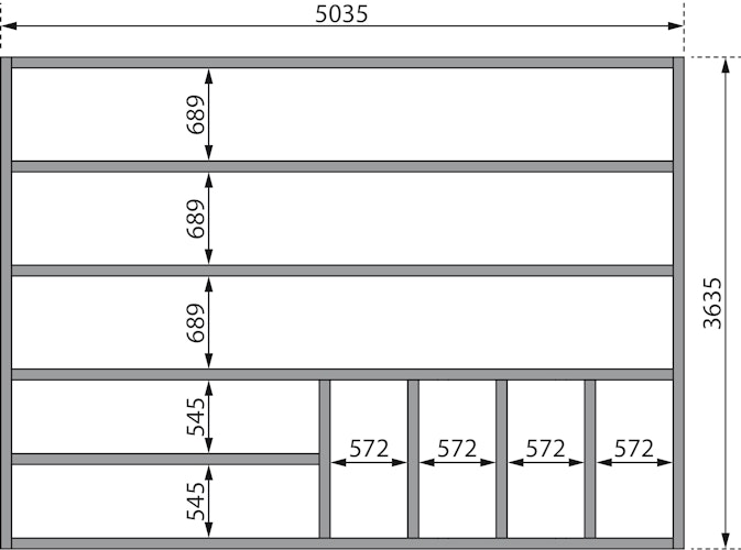 Karibu Premium Gartenhaus Radeburg 5 - 40 mm (Homeoffice-Gartenhaus)