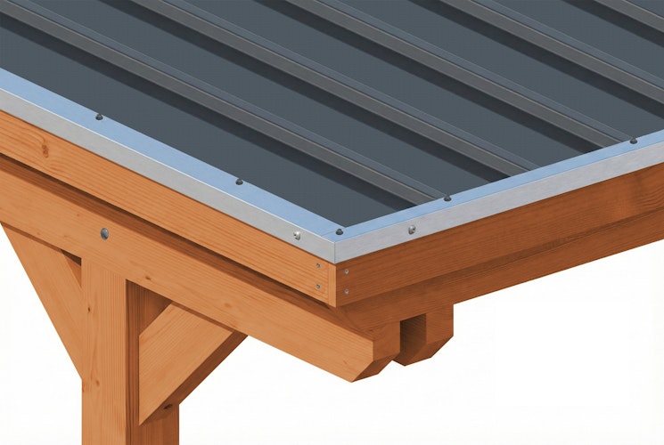 Skan Holz Emsland - Flachdach Caravan-Carport aus Leimholz Breite 402 cm