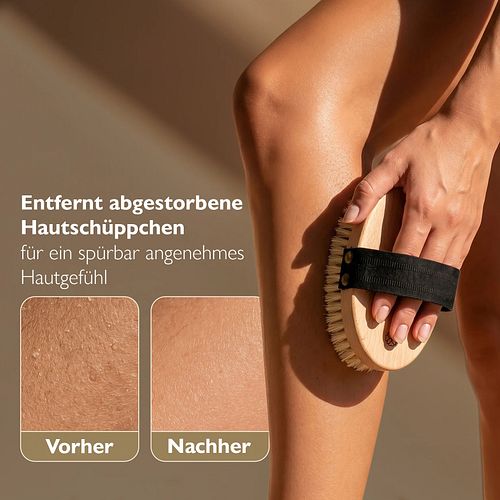 Liebenstein Trockenbürste für sanftes Hautpeeling - Made in Germany