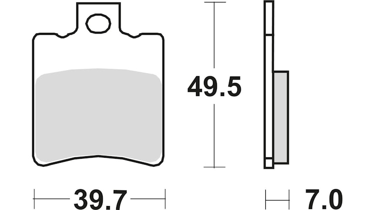 TRW Bremsbelag Typ Organisch Standard mit ABE, Bremsbelag "MCB 696" Satz