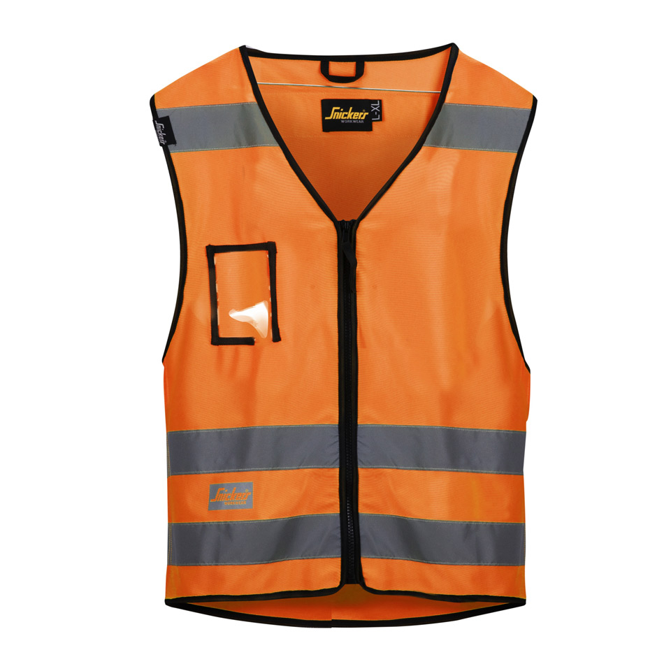Snickers 9153 Hi-Vis Weste, Klasse 2-signalorange 5500-XXL/XXXL