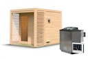 Vorschaubild Karibu Gartensauna Saunahaus Angkor 2 inkl. gratis 9 kW Bio-Saunaofen im Wert von 719 €
