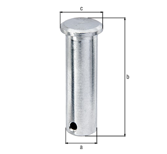 Alberts® Bolzen,VA,f.Gew.M16,Außen-⌀21mm 