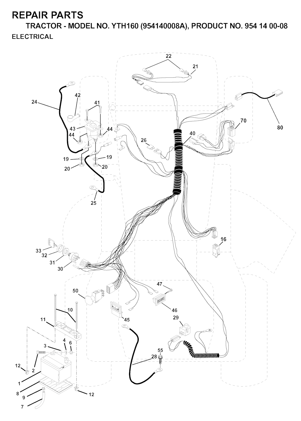 Explosionszeichnung Ersatzteile