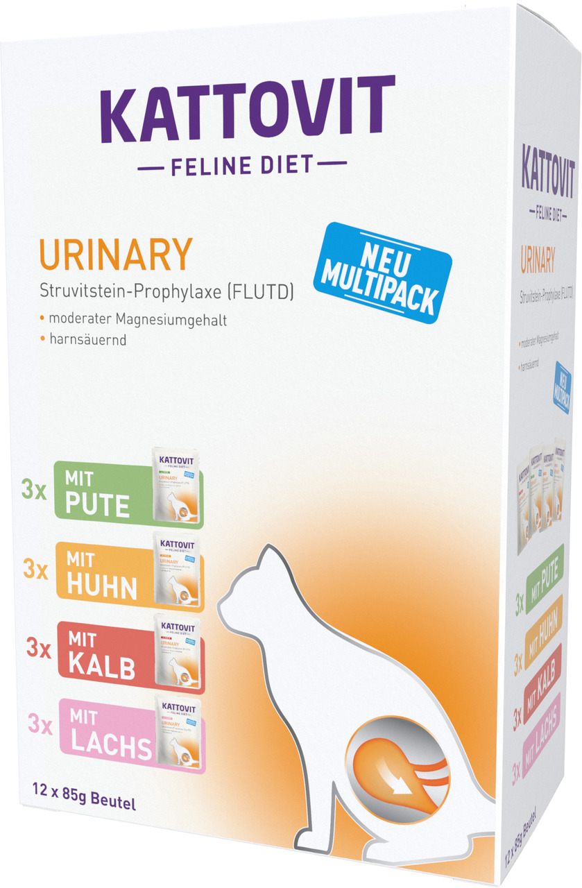 Thumbnail - KATTOVIT Urinary Multipack Frischebeutel 12 x 85 Gramm Katzenspezialfutter