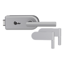 Vorschaubild Griffwerk SMILE 1.0 -Alu EV1 Ganzglastürbeschlagset -2-teiliger Bandsatz -mit Griff L-Form -PZ