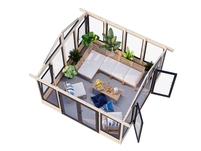 Palmako Pavillon Isabella 14,7 m² - 90 mm