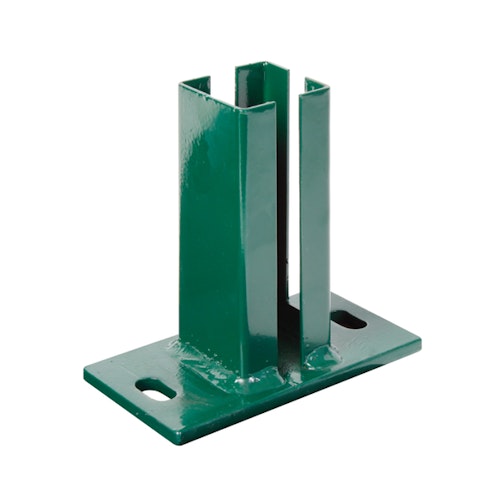 Alberts® Pfostenträger f.Eckpfosten Doppelstab-Gittermatten,grün,z.Aufschraub.f.60x60mm 685430
