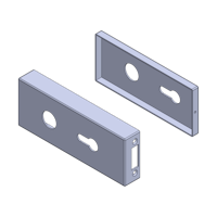 Griffwerk PURISTO 1.0 -Edelstahl poliert Cover-Set -PZ