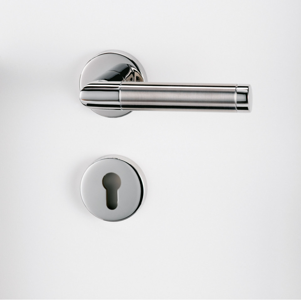 GRIFFWERK Rosettengarnitur CHRISTINA K3 Klippgarnitur- Edelstahl poliert / matt-PZ