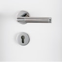 Vorschaubild Griffwerk Türgriff CHRISTINA K3 Klippgarnitur- Edelstahl poliert / matt - AUSLAUFARTIKEL