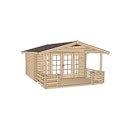 Vorschaubild Weka 45 mm Weekendhaus 137 B mit Terrasse +Vordach