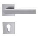 Vorschaubild Griffwerk Türgriff TRI 134 - Schraubtechnik, eckig, Edelstahl matt