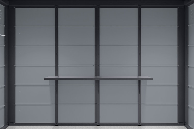 Wolff Finnhaus Regal Set 160 cm für Metall-Gartenhäuser