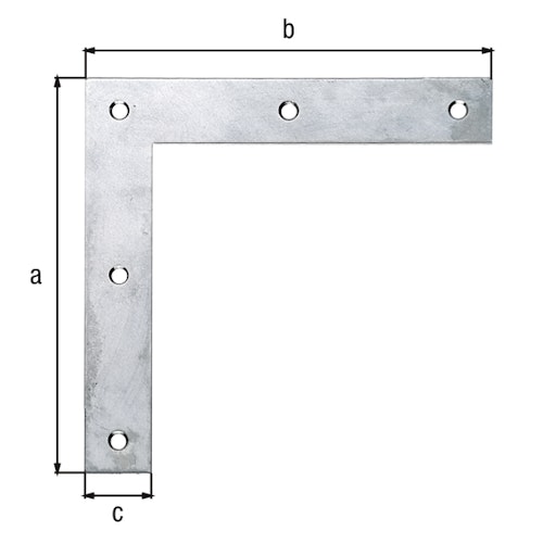 Alberts® Eckwinkel 120x120x20 mm Edelstahl