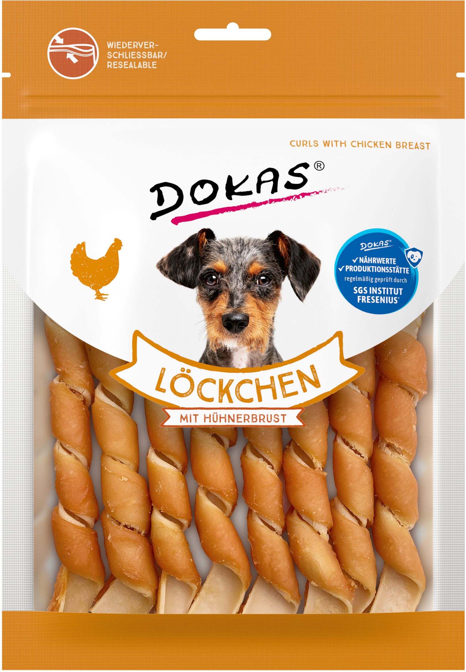 Dokas Snack Löckchen mit Hühnerbrust