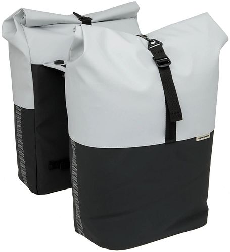 New Looxs Doppeltasche Nyborg Double light grey / black MIK 2.0