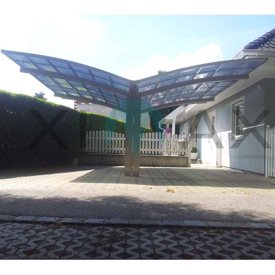 Ximax Carport Portoforte Typ 110 Y-Ausführung 555 x 604 cm Schwarz