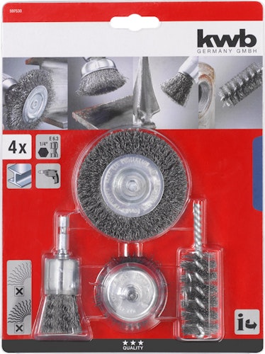 kwb Büsten Universalsatz 4 tlg. 597530