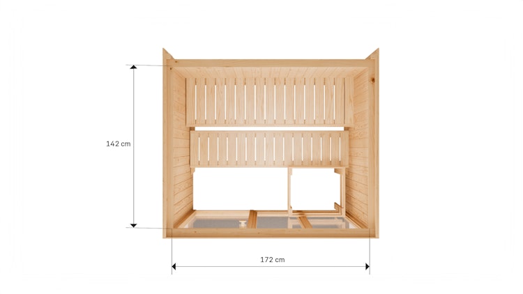 Bertilo Sauna Model 2 Medium white - 58 mm