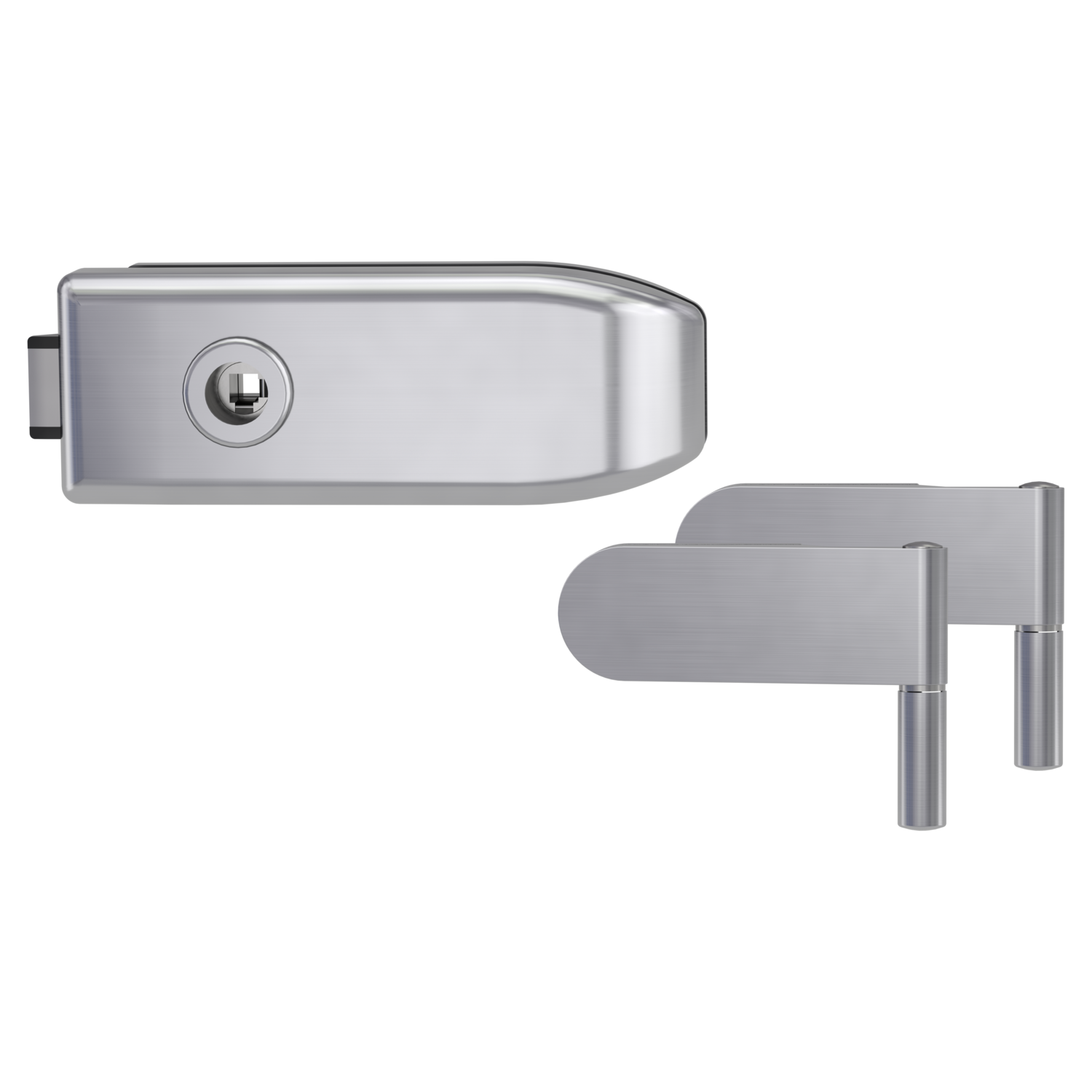 GRIFFWERK Ganzglastürbeschlagset CREATIVO UV 2tlg -Edelstahl matt